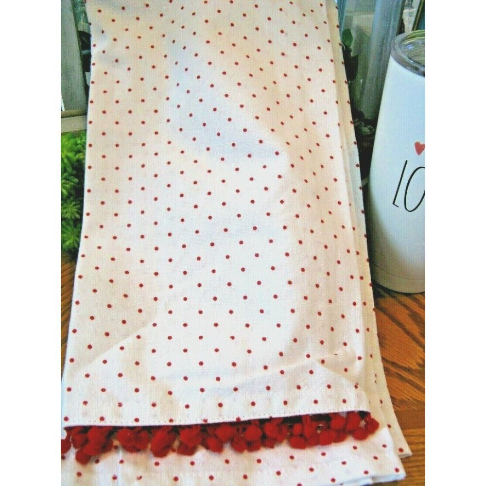 New Nicole Miller Pickup Truck & Hearts Valentine Kitchen Hand Towels Set of 2 - Picture 6 of 6